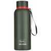 Pigeon by Stovekraft Croma Galaxy Stainless Steel Double Walled Leak Proof Thermos Water Bottle with Copper Coating Inside for Better Hot and Cold Retention 600 ml (Green) (1 Year Warranty)