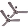 Havells 1200mm Festiva ES Ceiling Fan| Premium Finish|Energy Saving| Designer Fan for Home Decor|Elegant Look| 230 m³/min Air Delivery| Hi-Speed Low Noise|100% Copper Motor (Pack of 2, Espresso Brown)