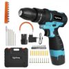 Lifelong 12V Cordless Drill Machine For Home Use|Cordless Screw Driver Machine|2-Speed, 0-1500Rpm|1-10Mm Chuck For Home Use|Drilling, Wood, Metal And Pvc Etc.|Heavy Duty, 1500 Mah Battery