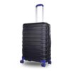 V-Lite Warpath 80 cms Onyx Black Check-in Hard Sided Trolley Bag Suitcase Travelling Spinner Luggage with Anti-Theft Zippers & TSA Approved Lock
