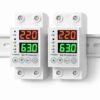 2 PACK Automatic Over/Under Voltage and Over Load Protection (Adjustable Setting) with Auto Re-Connect LED Display Standard Din-Rail Mounted Single Phase 220V, 63A (13.8kW)