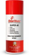 Star Blaze Super 40, 5-in-1 Multifunctional High-Performance Spray, Plastic-Safe, CFC-Free Rust Removal Aerosol Spray(400 ml)