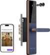 NATIVE By Urban Company Lock Pro with Camera Unlock & Doorbell Connect | 7-Way Unlock |Free Installation Smart Door Lock(Blue)
