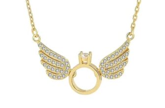 SALTY Anti Tarnish Millenia Dancing Swan Pendant Necklace for Women | Stylish Locket Chain | Latest Fashion Jewellery Accessories for Girls | Minimal Jewelry | Ideal for Gifting | Gift for Diwali, Christmas, Marriage, Birthday
