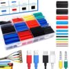 Heat Shrink Tubing Assortment Kit 560 Pieces, 2:1 Shrink Ratio, Multi-Color Heat Shrink Sleeves with Storage Box