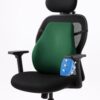 Sleepsia Back Support for Office Chair 1 Year Warranty Lumbar Support for Office Chair, Car Seat Back Support, Memory Foam Pillow (Gel Ventilated, Green)