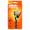 Gillette Fusion Manual Razor for Men with styling back blade for Perfect Shave and Perfect Beard Shape