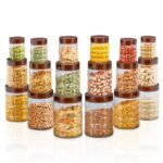 Steelo 18 pcs PET Container Set – 300ml x 6, 600ml x 6, 1200ml x 6 (Solitaire)