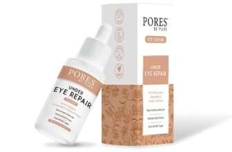 PORES Be Pure Under Eye Repair Serum | Collagen + Ceramide Eye Serum for Dark Circles, Puffiness & Wrinkles | Brightening & Hydrating Under Eye Serum for Men & Women | Wheat Protein & Anti-Aging Formula – 30 ml