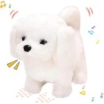 HOMVERA Battery Operated Walking Plush Toy with Sound and Movement – Animal Variant as Shown (Dog)