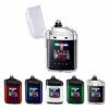 USB Rechargeable Dual Arc Lighter with LED Display, Windproof Flameless Plasma Lighter, Compact Portable Design for Outdoor Camping Travel (Multicolor)