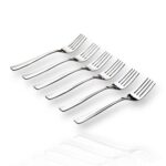 Tosaa Baby Fork Royal Plain 16G-Pack of 6 for Home & Kitchen,Use for Lunch and Dinner with Dishes Like Noodles, Pasta, and More.