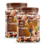 GreenFinity Mixed Dry Fruits Pack – 1kg (500g x 2) | Nutritious Snack with Almonds, Cashews, Raisins & Cranberries | Resealable Pack for Freshness