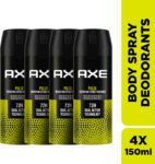 AXE pulse Body Spray  –  For Men(150 ml, Pack of 4)