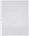 Amazon Brand – Solimo Transparent Document Sleeves, Leaf Sheet Clear Certificates/Waterproof Sheet Protectors 11 Holes Punched Ring Files (A4 Size) (150 Micron, A4)