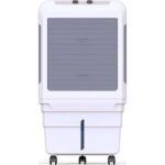 Bajaj DMH 85X 85L Desert Air Cooler | High Air Delivery with Turbo Fan Technology | 3-Side Honeycomb Cooling & 4-Way Swing | Inverter Compatible | 1 Year Warranty【White】