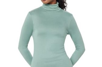 Marks & Spencer Cosy Funnel Neck Slim Fit Top Green