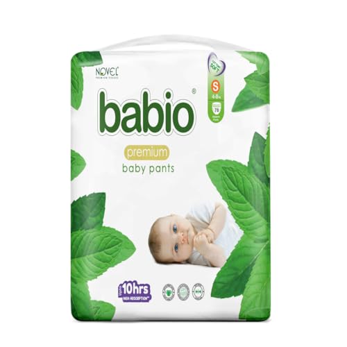 Babio Premiun Baby Diaper Pants with Extra Comfort and Dryness – M (74 Pieces)