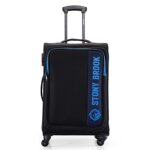 Stony Brook Nasher Miles Classic 65 Cm 24 Inch Polyester Soft-Sided 4 Wheels Spinner Check-in Luggage Trolley Bag (Black)