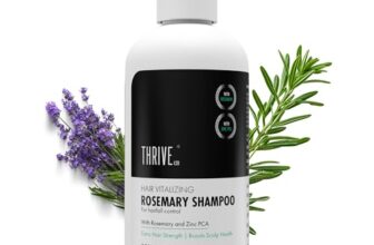 ThriveCo Rosemary Shampoo for Hair Fall Control & Advanced Hair Growth | Promotes Strong Hair Roots & Healthy Scalp | With Rosemary, Rice Water Pea Peptide, Caffeine,& Hyaplex | Men & Women | 250ml