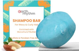 Earth Rhythm Murumuru Butter Shampoo Bar for Dry, Frizzy and Curly Hair, with Vitamin E | Deep Conditions, Softens & Maintains Growth | Sulphate & Paraben Free | Men & Women – 80gm (Cardboard)