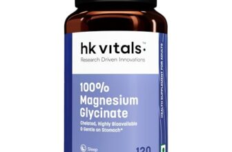 hk vitals 100% Magnesium Glycinate (1880mg) 120 Tablets | For Better Sleep Quality & Muscle Recovery