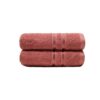 MYTRIDENT Comfort Living Hand Towels, 100% Cotton, Highly Absorbent, Super Soft, 2 Piece Set, 400 GSM, Gym, Spa -Apple Red