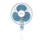 Bajaj Frore Neo 400 MM Wall Mount Fan | Wall Fan For Kitchen & Home | Smooth Oscillation | 100% Copper Motor | High Air Delivery | 3-Speed Control | Rust Free | 2-Yrs Warranty 【Blue】
