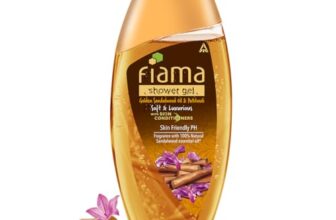 Fiama Body Wash Shower Gel Golden Sandalwood Oil and Patchouli, 250ml, Body Wash for Women & Men with Skin Conditioners for Soft and Luxurious Skin, Suitable for All Skin Types