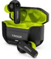 TRIGGR Raze 1 with 40H Battery, 40ms Low Latency, Dual ENC Mic, Tactical Design, v5.4 Bluetooth(Neon Strike, True Wireless)