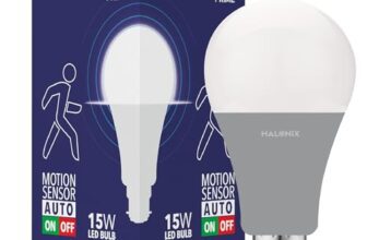 Halonix 15W Motion Sensor Led bulb | Color-6500K White | Auto on- Auto Off light | Motion sensor light | Pack of 1 | Base-B22