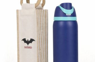 BATBIRD Insulated Stainless Steel Thermos Flask with One-Touch Leakproof Lid 960 ml Stainless Steel Bottle(Pack of 1, Blue)