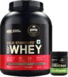 Optimum Nutrition (ON) Gold standard 100% Protein Powder 1.7 Kg + Creatine (100g, Unflavored) Whey Protein(1.8 kg, Double Rich Chocolate)