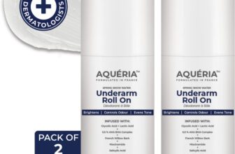 aqueria Multi Active Underarm Roll On | 5.5% AHA BHA, Niacinamide – Flora Fragrance Deodorant Roll-on  –  For Women(100 ml, Pack of 2)