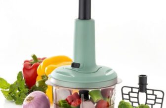 MACARIZE Vegetable & Fruit Chopper(1 Container, 1 Pressing Head)