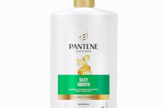 Pantene Hair Science Silky Smooth Shampoo 1000ml with Pro-Vitamins & Vitamin E for hydrated, frizz free hair,for all hair types, shampoo for women & men, shampoo for frizzy and dry hair