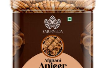 Yajurveda Afghani Anjeer Figs (Dried Figs) Dry Fruits for Body Mass Loss, Immunity Figs(1 x 1 kg)