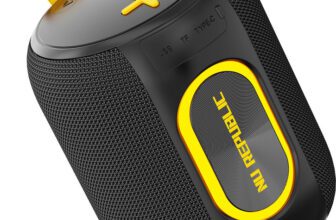 Nu Republic Sonicpop 2000 Wireless 16W output, in-built mic, 66mm Dynamic Driver, RGB Lights 16 W Bluetooth Speaker(Black, Stereo Channel)