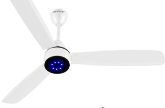 Cadlec SmartSave with 5 Year Warranty BLDC Motor with Remote 1200 mm Ceiling Fan(5 Star | White | Pack of 1)