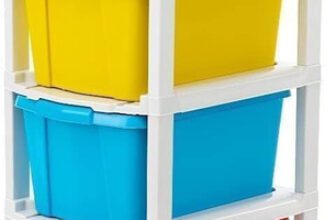 J K INTERNATIONAL 6 Compartments Plastic Modular Drawer(Multicolor)