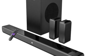 ZEBRONICS Juke BAR 9510WS PRO Dolby 5.1 Soundbar, Dolby Audio, 600 Watts, Wireless (Dual Rear Satellites & 6.5″ Subwoofer), Triple Driver Soundbar, Bluetooth v5.1 | HDMI (ARC) | Optical | USB | AUX