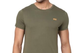 JACK & JONES Men’s Regular Fit T-Shirt (12223051-Olive Night_Olive