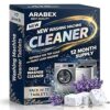 ARABEX™ Washing Machine Cleaner Tablets (17 Tablets) Drum & Pipe Deep Cleaner |Lavender Scent | Removes Odour,Limescale & Residue | For Front Load & Top Load Fully Automatic Washing Wachine (Lavender)
