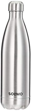 Amazon Brand – Solimo Stainless Steel Insulated 24 Hours Hot or Cold Bottle Flask, 1000 ml, Silver