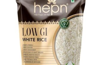 hepn Low GI White Rice (900g) | Sona Masuri Rice |Telengana Sona| Clinically Proven, Scientist Approved RNR 15048 Rice | Diabetic Friendly | Low Sugar | Weight Management | High Protein | Lab Tested | GMO Free