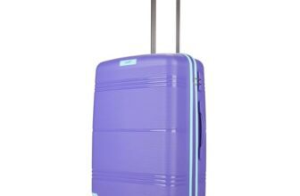 Skybags Paratrip Medium Size Hard Luggage (67 cm) | Polypropylene Luggage Trolley with 8 Spinner Wheels| Purple Oppulence | Unisex