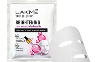 Lakme Skin Solutions Sheet Mask Brightening with Niacinamide 25ml