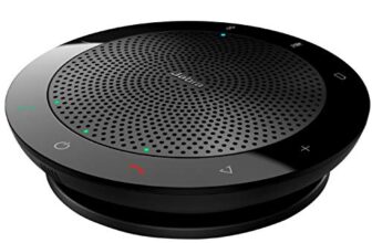 Jabra Speak 510 MS USB & Bluetooth Conference Speakerphone | Microsoft Teams & Skype Certified | Portable Speakerphone for Meetings | 360° Omni-Directional Mic | Crystal Clear HD Audio