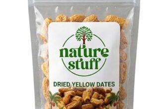 Dried Yellow Dates 900g | Dry Khajoor Kharek | Natural Sweet Datess Dry Fruit | Whole Dried Datees Snack | Fresh Quality Pack