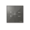 Havells Crabtree iSense Smart Monoblock Touch Panel with 1 Curtain Controller & 2 Scene(Grey) I Compatible with 2M Gang Box I Mesh connectivity I Compatible with Alexa, Google Home